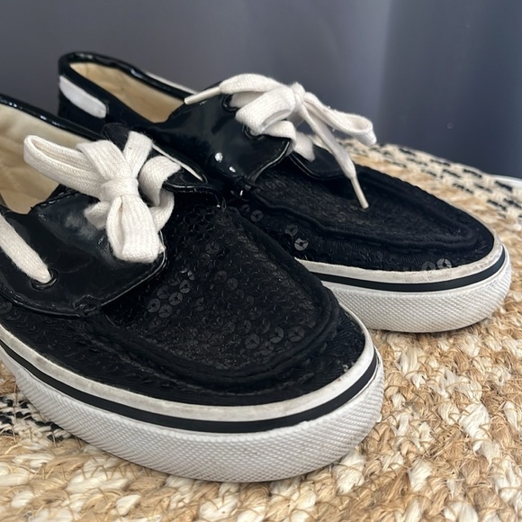 Dexter Women's Black Sequin Loafers Sneakers  7.5 - Picture 3 of 12